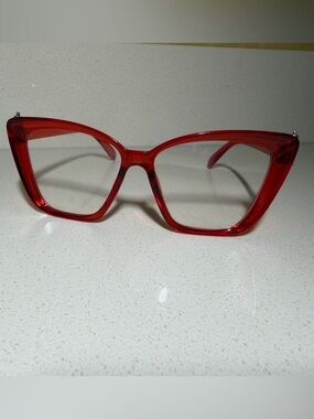 Red Cat-Eye Blue Light Women's Fashion Glasses
